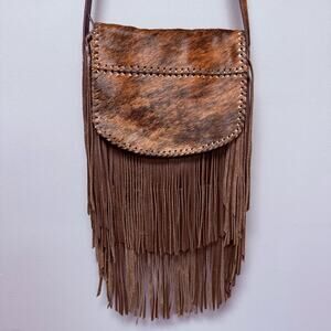 Juan Antonio Fringe Leather Cowhide Bag